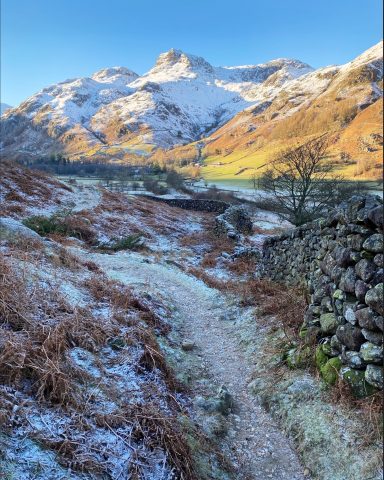 Path to New Dungeon Ghyll along Langdale Valley