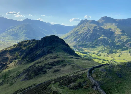 Side Pike and The Langdales from Lingoor Fell
